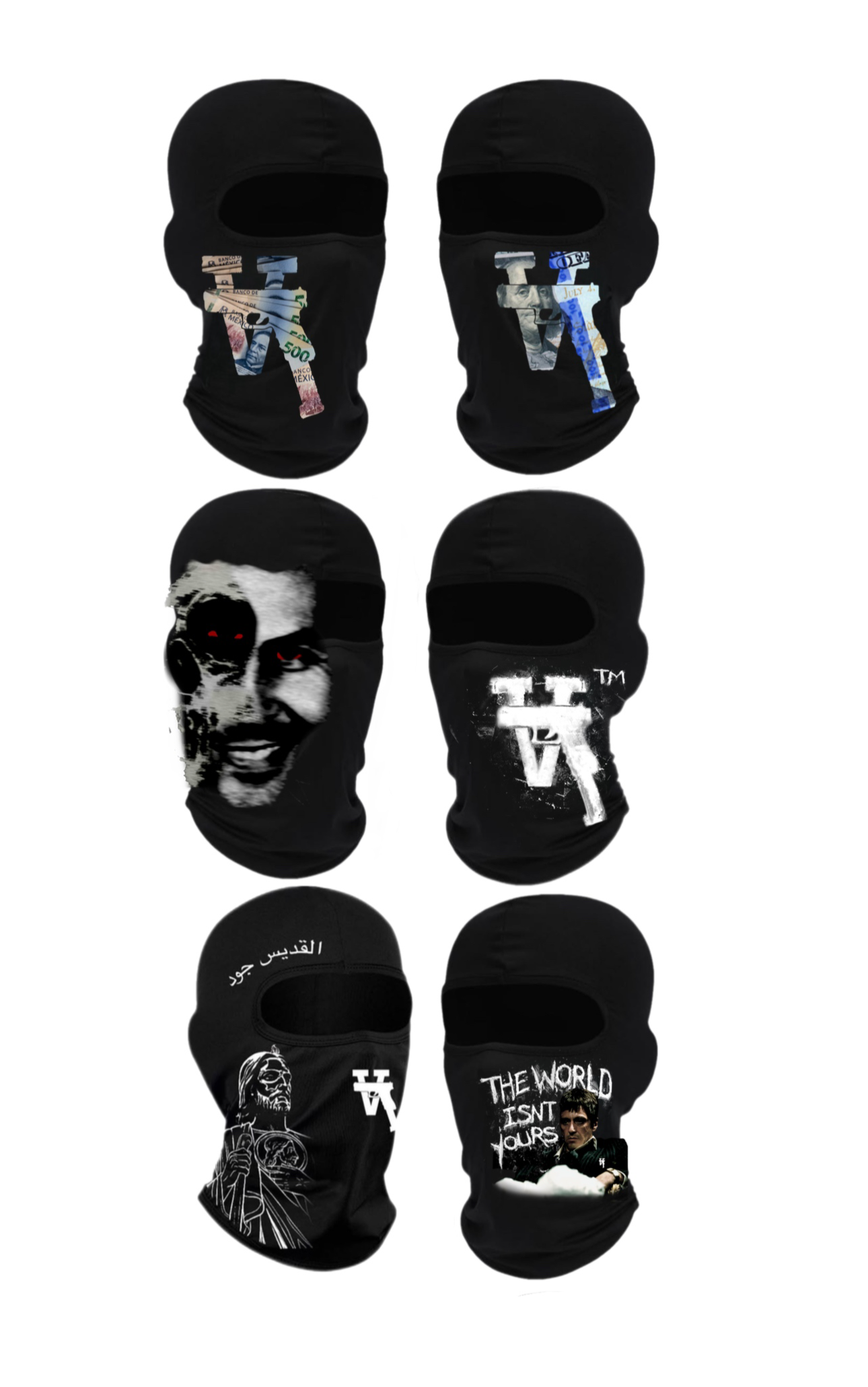 A LA GLCK SKI MASKS
